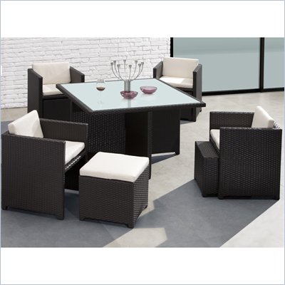 Zuo Naples Outdoor Nesting Table Set