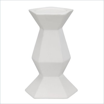 Zuo Pilar Candle Holder in White