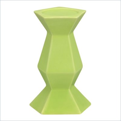 Zuo Pilar Candle Holder in Green