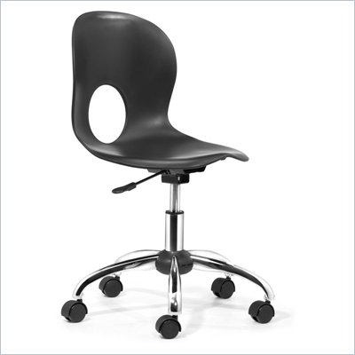 Zuo Pinhole Office Chair in Black 