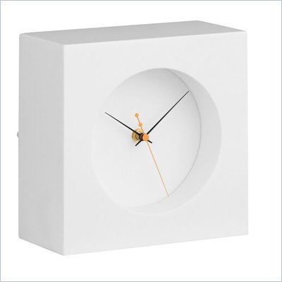 Zuo Porthole Table Clock in White