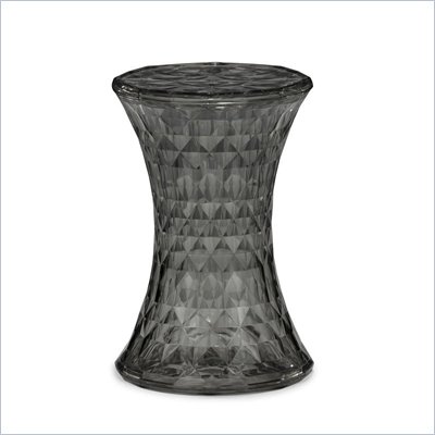 Zuo Prisma Stool in Transparent Gray 