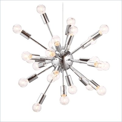Zuo Pulsar Ceiling Lamp in Chrome