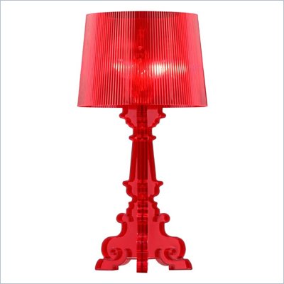 Zuo Salon Large Table Lamp in Red