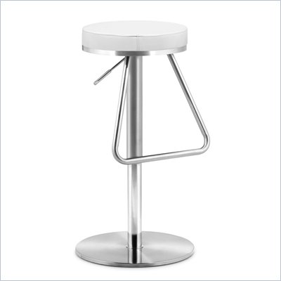 Zuo Soda Barstool in White 
