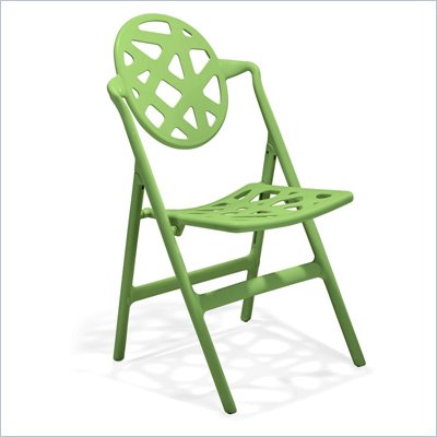 Zuo Stackable Meringue Folding Chair Green