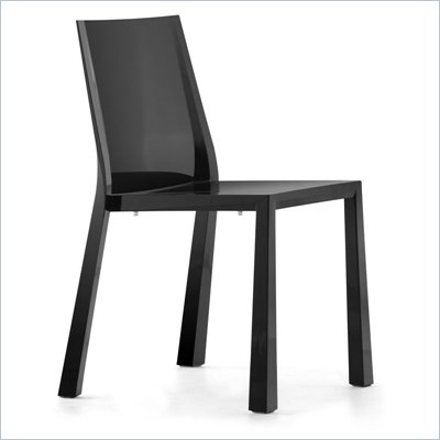 Zuo Stackable Popsicle Chair in Black