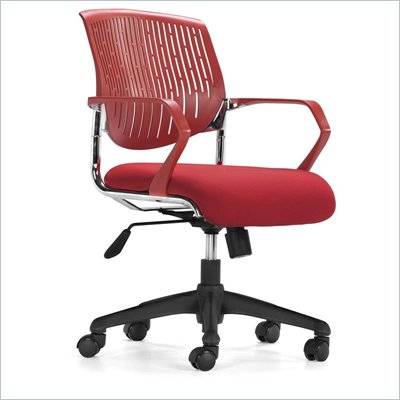 Zuo Synergy Office Chair in Red 
