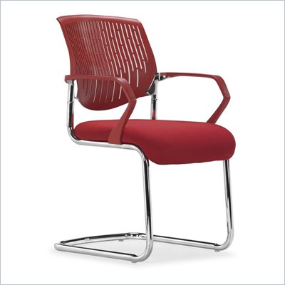 Zuo Synergy Sled Conference Chair in Red 