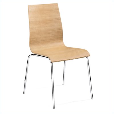 ZUO Tierra Dining Wood Side Chair in Natural