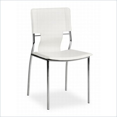 Zuo Trafico Side Chair in White