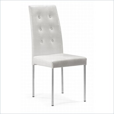 Zuo Tuft Dining Chair in White