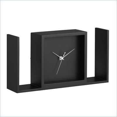 Zuo Visage Table Clock in Black