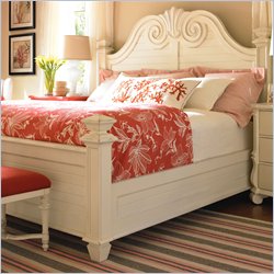 Lexington Long Cove Southampton Panel Bed in Shell White Finish
