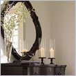 ADD TO YOUR SET: Lexington Long Cove Compass Square Wall Mirror with Midnight Brown Wood Finish