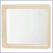 Lexington Long Cove Sand Ridge Rectangular Wall Mirror with Shell White Wood Fin