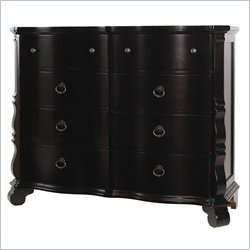 Lexington Long Cove Stonington 8 Drawer Double Dresser with Midnight Brown Wood Finish