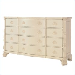 Lexington Long Cove Litchfield 12 Drawer Triple Dresser with Shell White Wood Finish