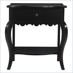 Lexington Long Cove Middleton 1 Drawer Night Stand with Midnight Brown Wood Finish