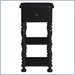 Lexington Long Cove Hidden Lake 1 Drawer 2 Shelf Accent End Table in Midnight Finish