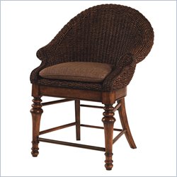 Lexington Long Cove 25" High Tidewater Woven Counter Stool in Toffee Brown Finish