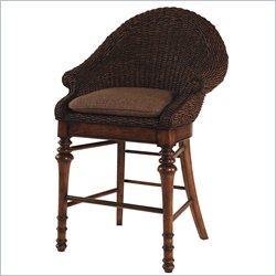 Lexington Long Cove 31" High Tidewater Woven Bar Stool in Toffee Brown Finish