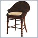 Lexington Long Cove 31" High Tidewater Woven Bar Stool with Fabric Options in Toffee Brown Finish