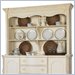 Lexington Long Cove Sag Harbor Lighted 2 Shelf Buffet Hutch in Shell White Wood Finish