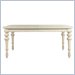 Lexington Long Cove Bridgeport Extendable Rectangular Dining Table in Shell White Wood Finish