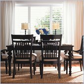 Lexington Long Cove Bridgeport Extension Dining Table in Midnight Brown Finish