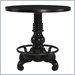 Lexington Long Cove Merrick Adjustable Height Bistro Table with Midnight Brown Wood Finish
