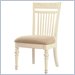 Lexington Long Cove Montauk Side Chair with Cream Fabric in Shell White Finish (Set of 2)