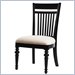 Lexington Long Cove Montauk Side Chair with Fabric Options in Midnight Brown Finish (Set of 2)