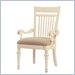 Lexington Long Cove Montauk Arm Chair with Cream Seat Fabric  Shell White (Set of 2)