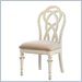 Lexington Long Cove Glen Arbor Side Chair with Cream Fabric in Shell White Finish (Set of 2)