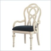 Lexington Long Cove Glen Arbor Fabric Arm Chair in Shell White Finish (Set of 2)