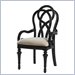 Lexington Long Cove Glen Arbor Arm Chair with Fabric Options in Midnight Wood Finish (Set of 2)