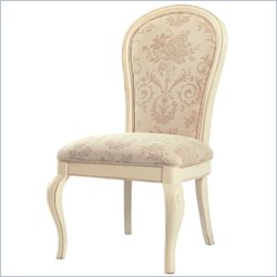 Lexington Long Cove Summerville Side Chair Beige Fabric in Shell White Finish (Set of 2)