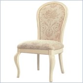 Lexington Long Cove Summerville Side Chair Beige Fabric in Shell White Finish (Set of 2)
