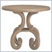 Lexington Long Cove Fairfield End Table with Linen Beige Wood Finish