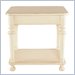 Lexington Long Cove Meridian 1 Shelf End Table with Shell White Wood Finish