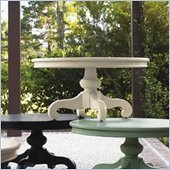 Lexington Long Cove Fairfield Round Coffee Table with Shell White Wood Finish