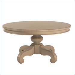 Lexington Long Cove Fairfield Round Coffee Table with Linen Beige Wood Finish
