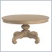 Lexington Long Cove Fairfield Round Coffee Table with Linen Beige Wood Finish