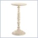Lexington Long Cove Hampton Bay Round Accent Table in Shell White Finish