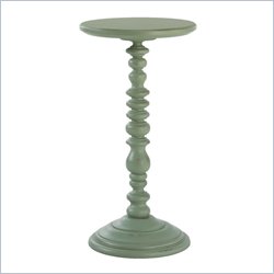 Lexington Long Cove Hampton Bay Round Accent Table in Moss Green Finish