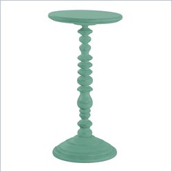 Lexington Long Cove Hampton Bay Round Accent Table in Aquamarine Finish