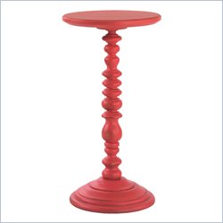 Lexington Long Cove Hampton Bay Round Accent Table in Coral Pink Finish