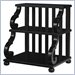 Lexington Long Cove Riverhead 2 Shelf Slat Back Step Table with Midnight Brown Wood Finish