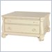Lexington Long Cove Greenport Square Storage Coffee Table in Shell White